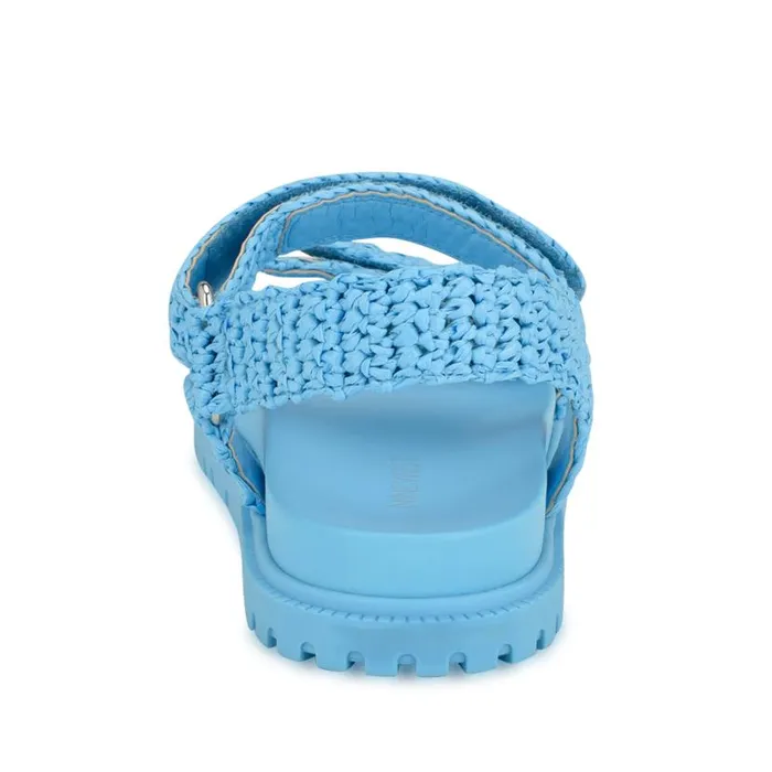 Dinrah Footbed Sandals Blue Women Nine West Sandals