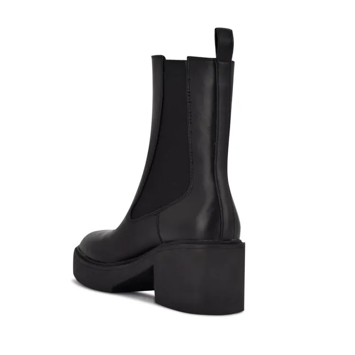 Dolea Chelsea Lug Sole Boots Black Women Nine West Heels