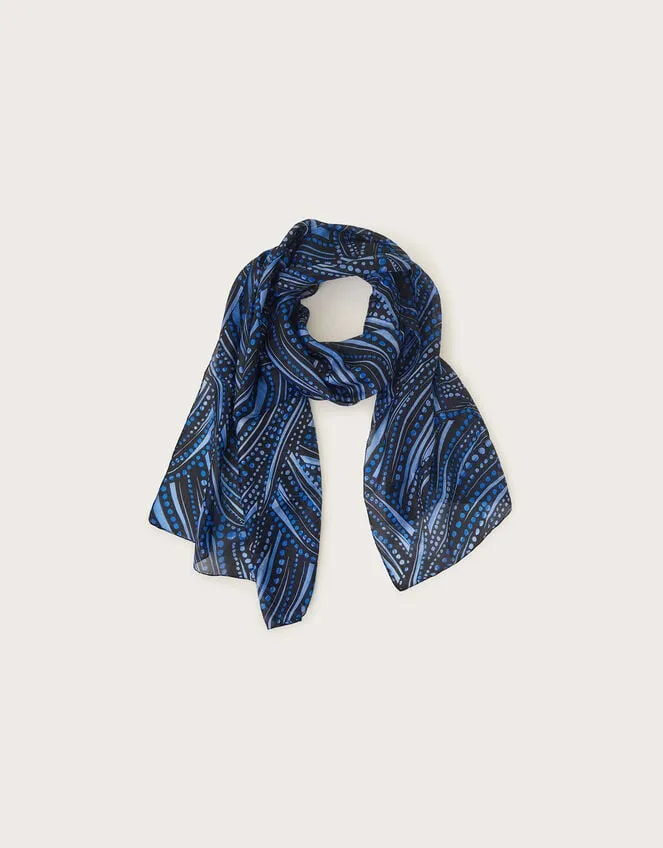 Dora Spot Silk Scarf Women Monsoon Scarves