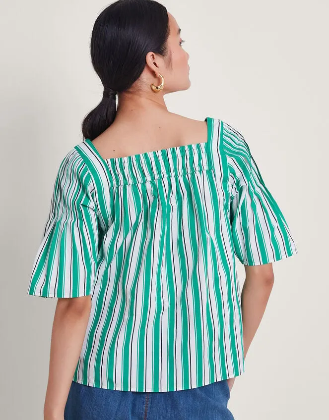 Dorita Embroidered Top Green Women Monsoon Tops and Blouses