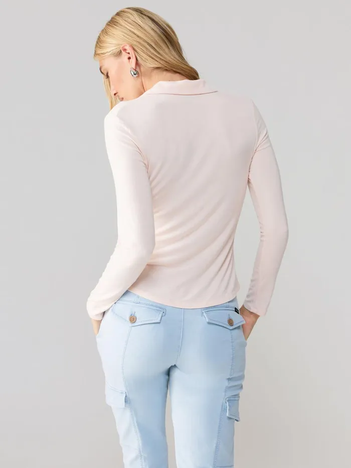Dreamgirl Knit Button Up Top Rose Essence Women Sanctuary Clothing Tees and Tops Dreamgirl Knit Button Up Top Rose Essence Women Sanctuary Clothing Tees and Tops