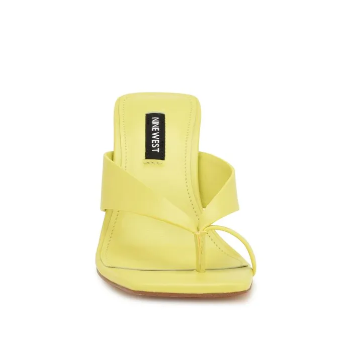 Durlife Heeled Thong Sandals Lime Women Nine West Heels