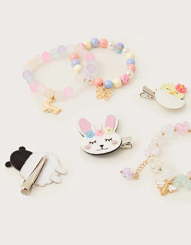 Easter Bracelet And Hair Clips Set Children Monsoon Girls039 Jewellery