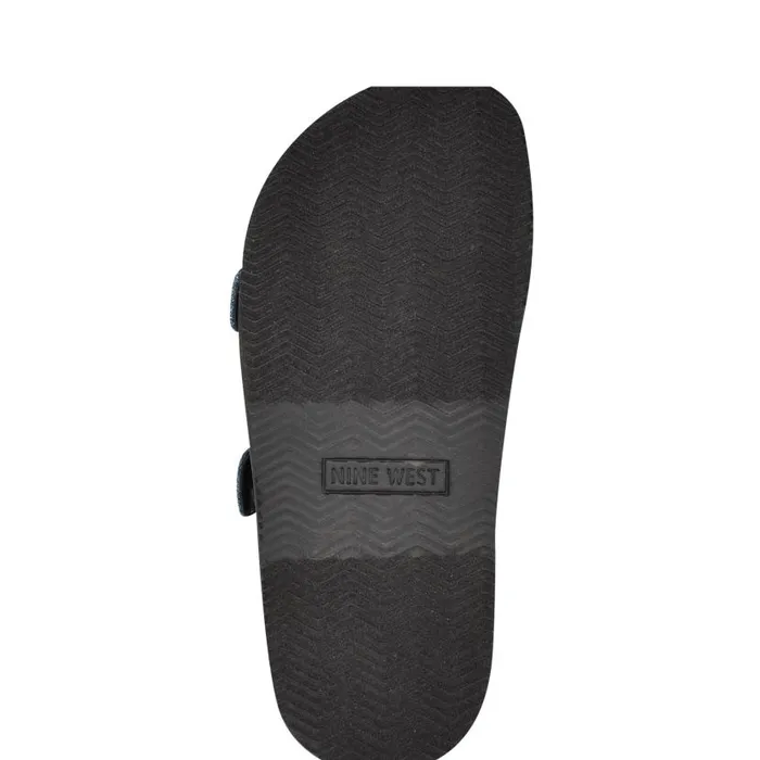 Eleny Buckle Slide Sandals Denim Women Nine West Sandals