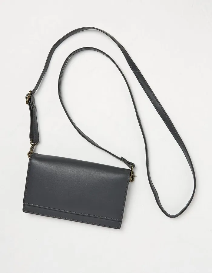 Elodie Mini Phone Bag Charcoal Grey Women FatFace Bags and Purses