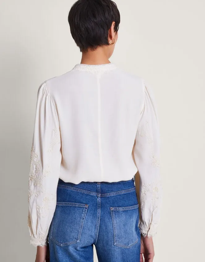 Elsa Embellished Blouse Ivory Women Monsoon Tops and Blouses