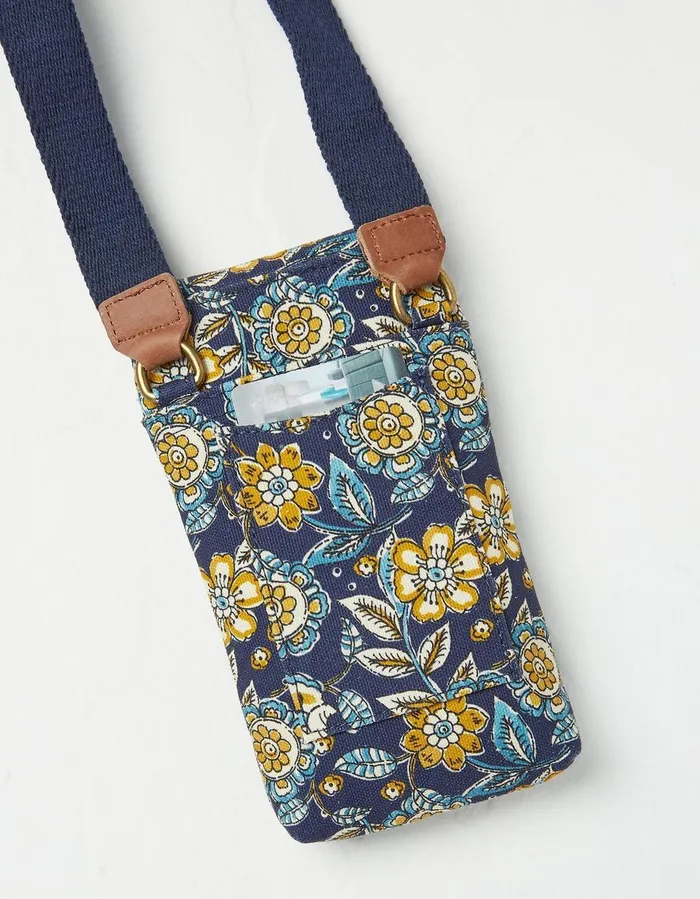 Elsie Canvas Phone Bag Navy Women FatFace Bags and Purses