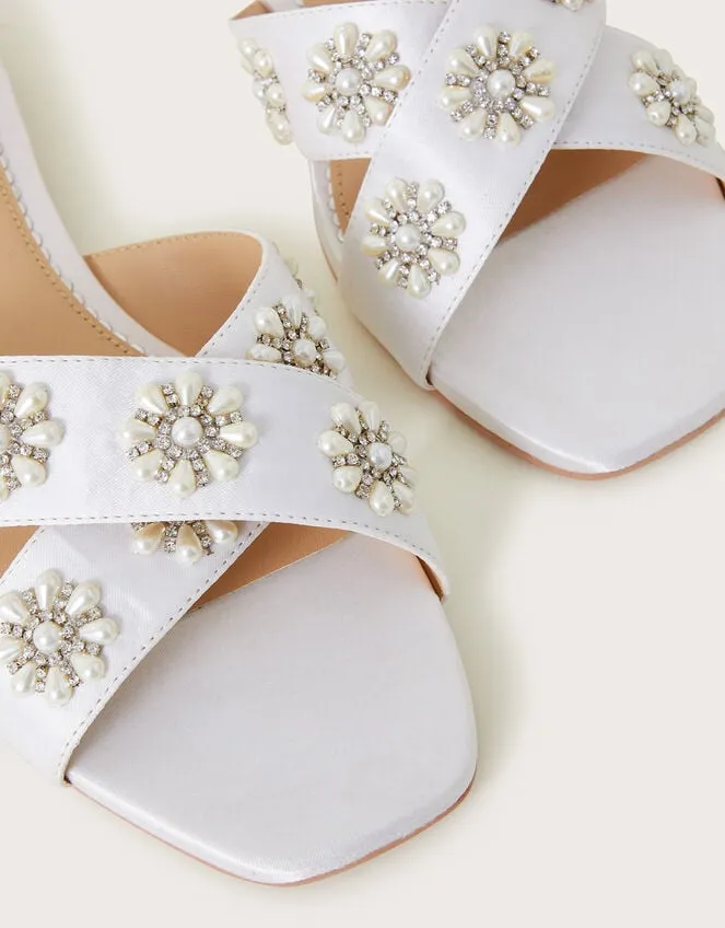 Embellished Flat Bridal Sandals Ivory Women Monsoon Sandals