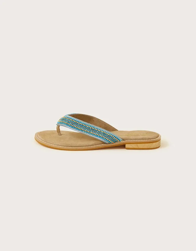 Embellished Toe Post Sandals Blue Women Monsoon Sandals