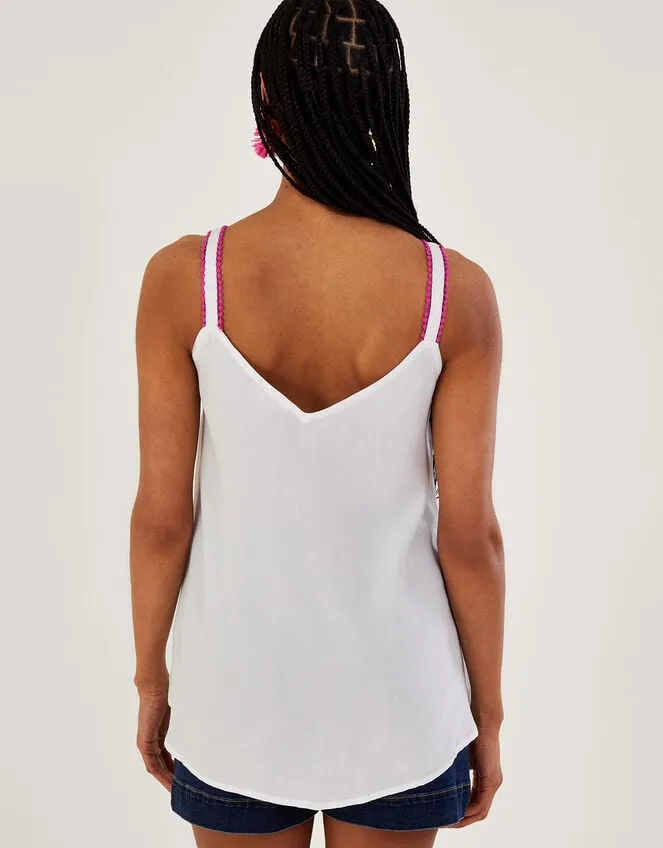 Embroidered Cami Top Pink Women Monsoon Tops and Blouses