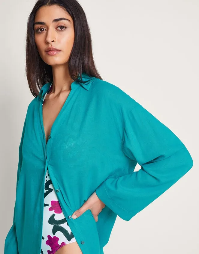 Esme Beach Shirt Blue Women Monsoon Tops and Blouses