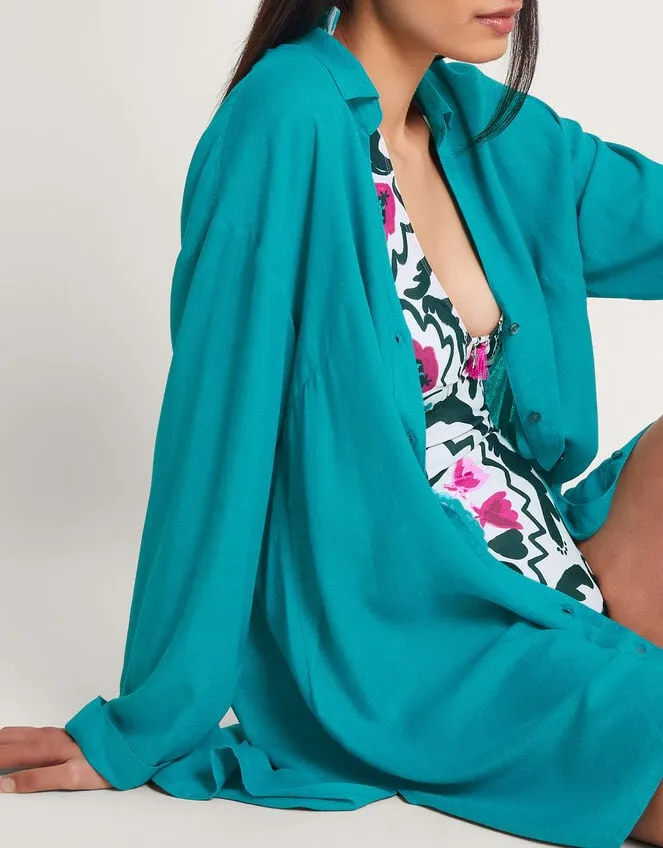 Esme Beach Shirt Blue Women Monsoon Tops and Blouses