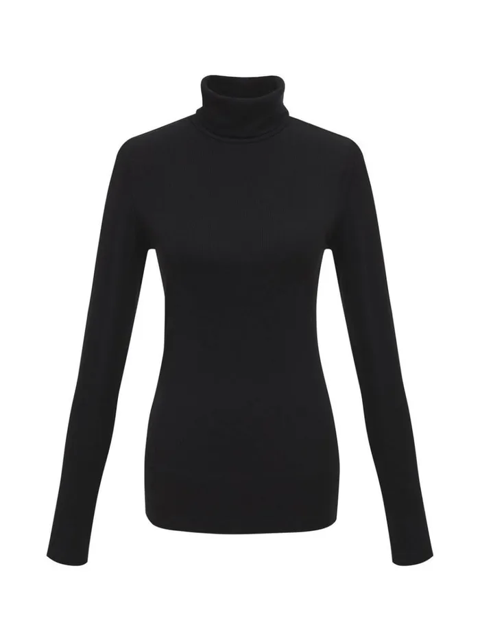 Essential Turtleneck Top Black Inclusive Collection Women Sanctuary Clothing Tees and Tops