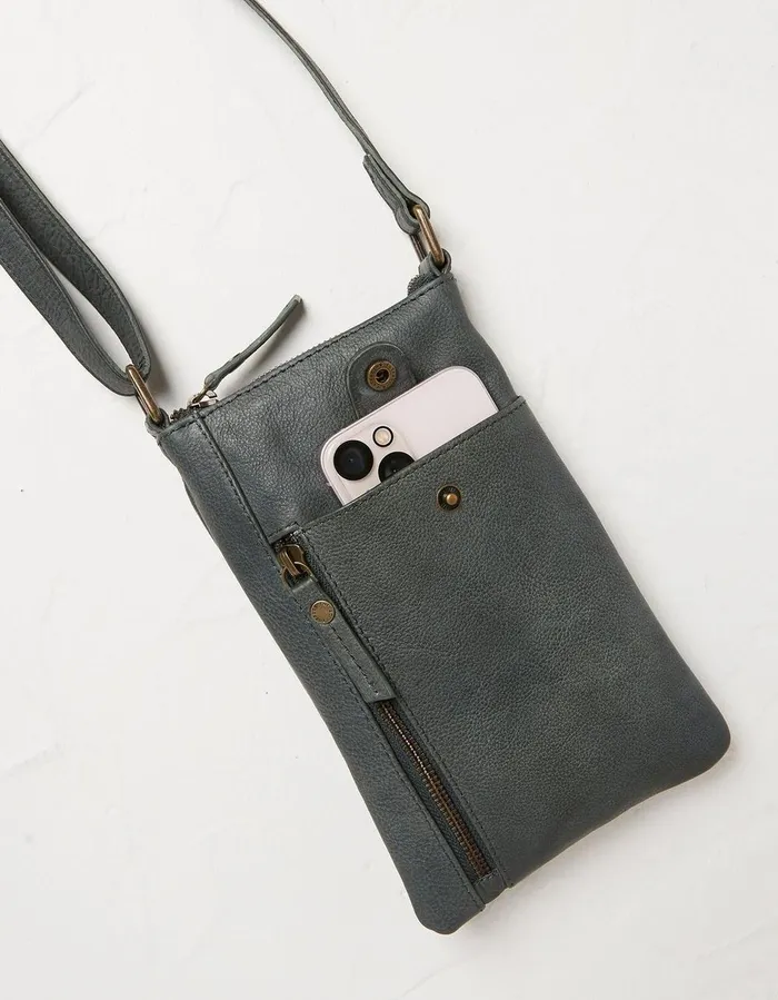 Essie Phone Bag Teal Blue Women FatFace Bags and Purses
