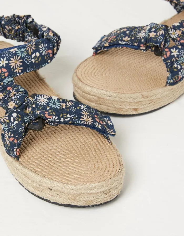 Ettie Comfort Walking Sandal Dusky Blue Women FatFace Sandals