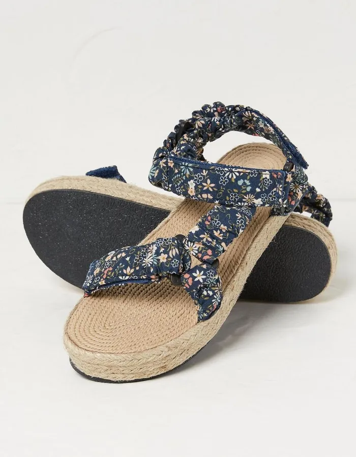 Ettie Comfort Walking Sandal Dusky Blue Women FatFace Sandals