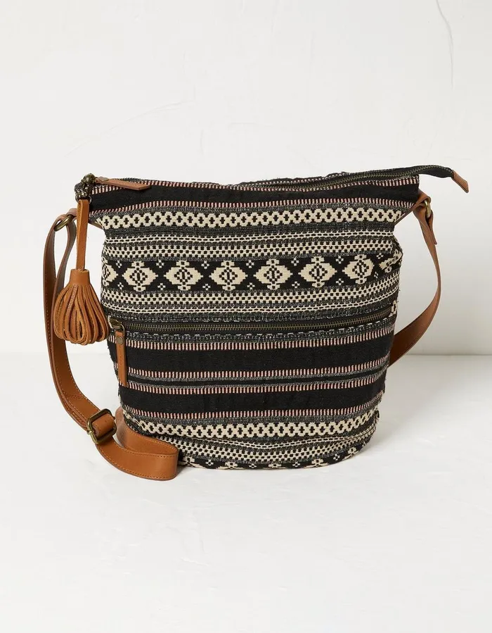 Evalie Woven Bag Black Women FatFace Bags and Purses