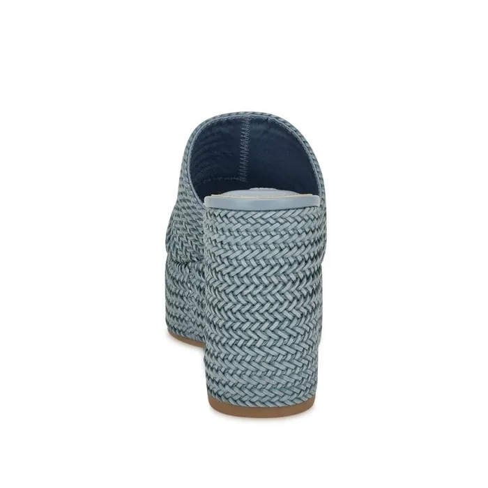 Everie Espadrille Wedge Sandals Blue Women Nine West Sandals