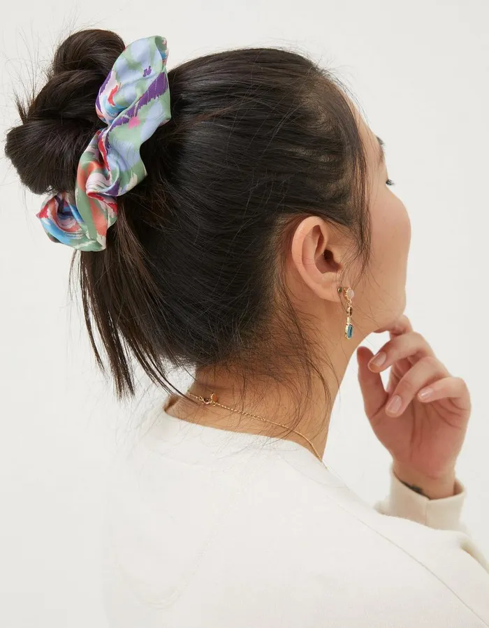 Expressive Floral Scrunchie Multi Women FatFace Hair Accessories