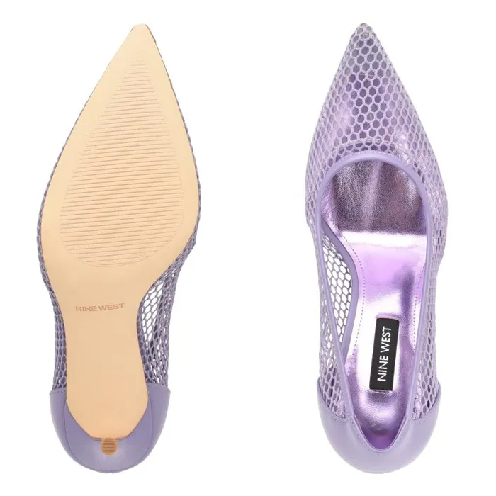 Flings Mesh Pumps Light Purple Women Nine West Heels