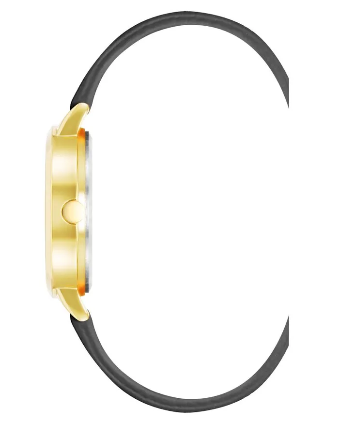 Floral Dial Saffiano Strap Watch Black WomenMen Nine West Watches