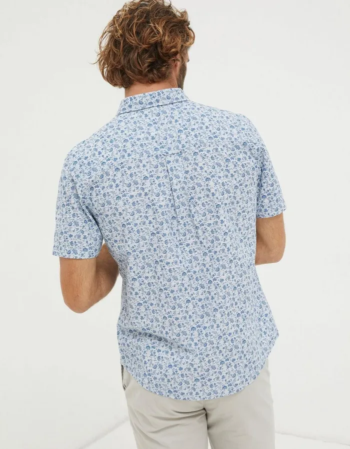 Floral Print Shirt Blue Men FatFace Shirts