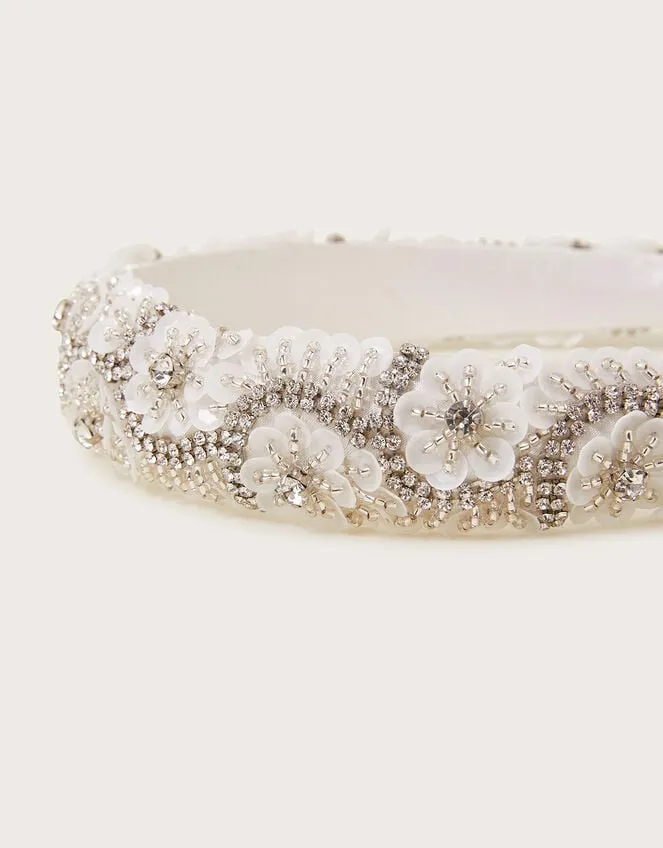 Flower Beaded Hair Band Women Monsoon Jewellery and Hair