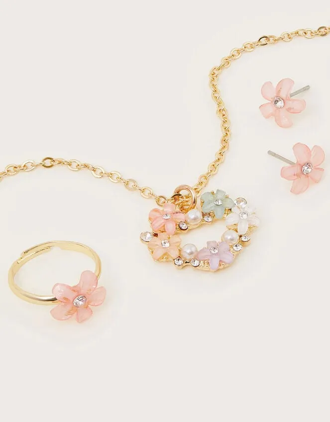 Flower Gem Jewellery Set Children Monsoon Girls039 Jewellery