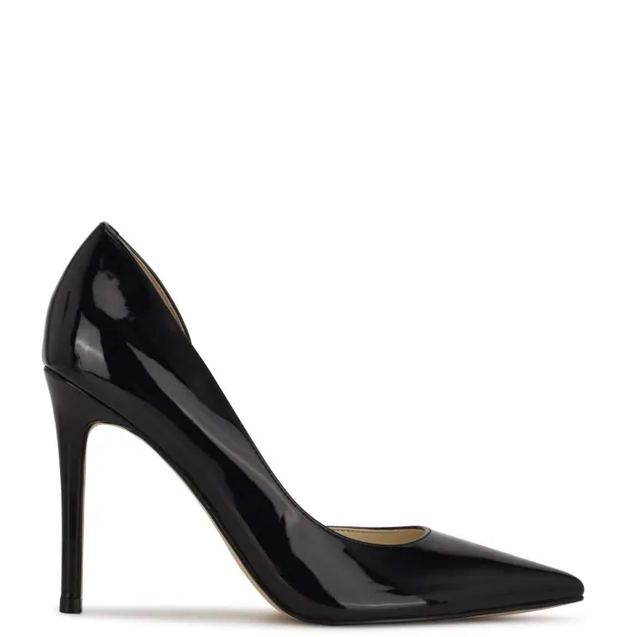 Folowe D039Orsay Pointy Toe Pumps Black Patent Women Nine West Heels