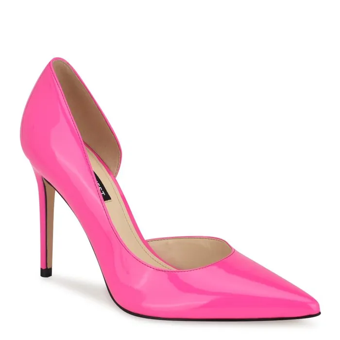 Folowe D039Orsay Pointy Toe Pumps Bright Pink Women Nine West Heels