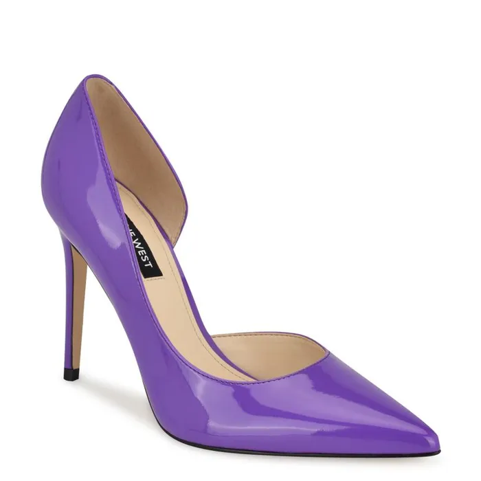 Folowe D039Orsay Pointy Toe Pumps Bright Purple Women Nine West Heels