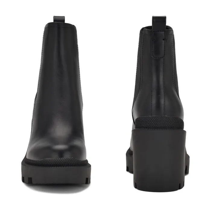 Forme Chelsea Lug Sole Booties Black Women Nine West Boots and Booties