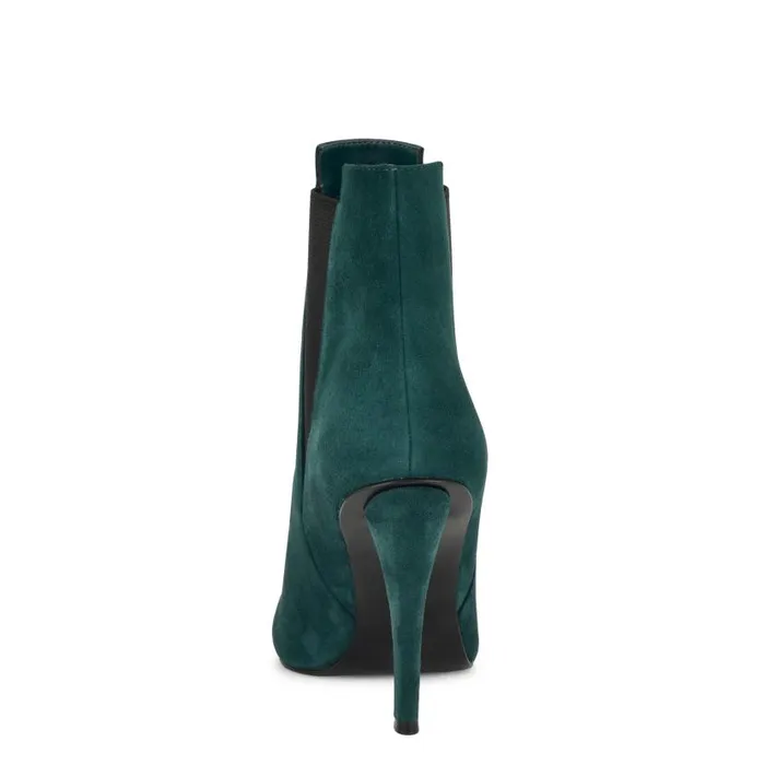 Franks Dress Booties Dark Green Women Nine West Boots and Booties
