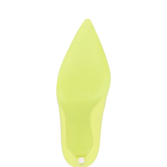 Fresh Pointy Toe Pumps Neon Yellow Patent Women Nine West Heels