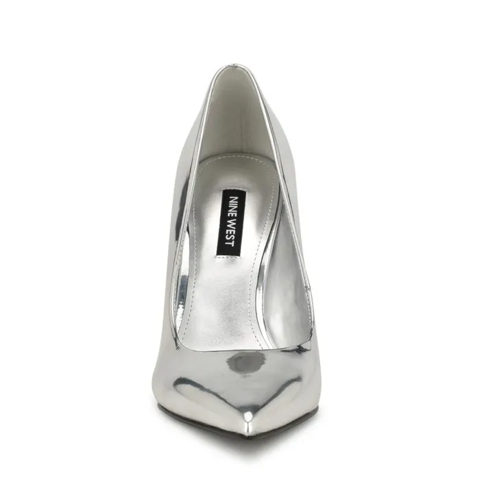 Fresh Pointy Toe Pumps Silver Women Nine West Heels