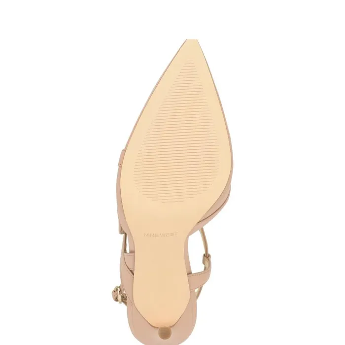 Fresta Dress Pumps Barely Nude Leather Women Nine West Heels