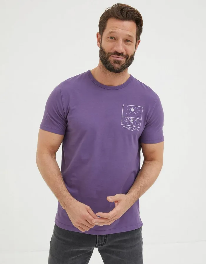 From Bad To Worse TShirt Purple Men FatFace TShirts