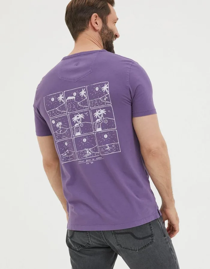 From Bad To Worse TShirt Purple Men FatFace TShirts