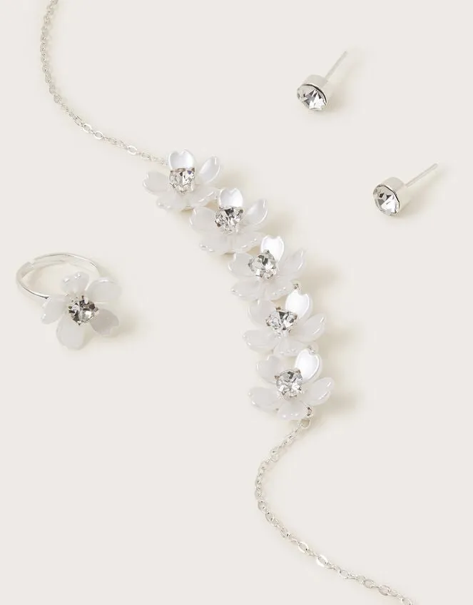Frosted Flower Jewellery Set Children Monsoon Girls039 Jewellery