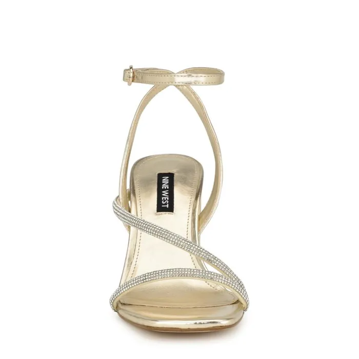 Gaden Ankle Strap Sandals Platino Women Nine West Sandals