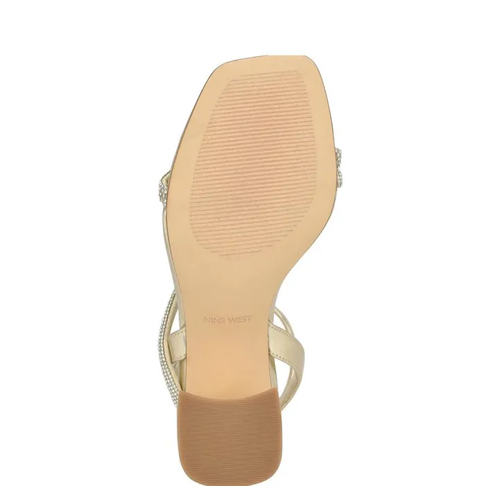 Gaden Ankle Strap Sandals Platino Women Nine West Sandals
