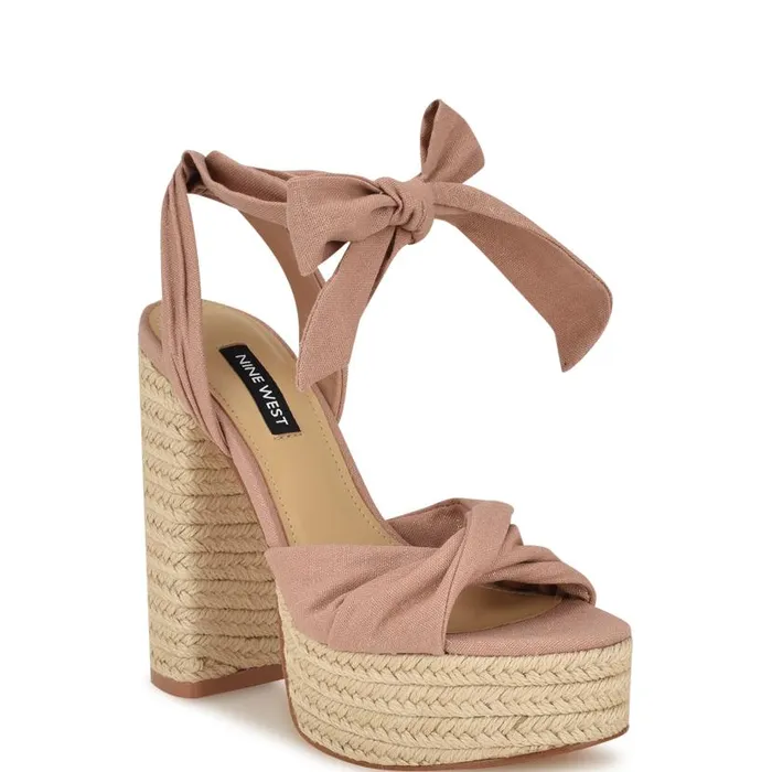 Gertha Platform Espadrille Sandals Blush Women Nine West Sandals