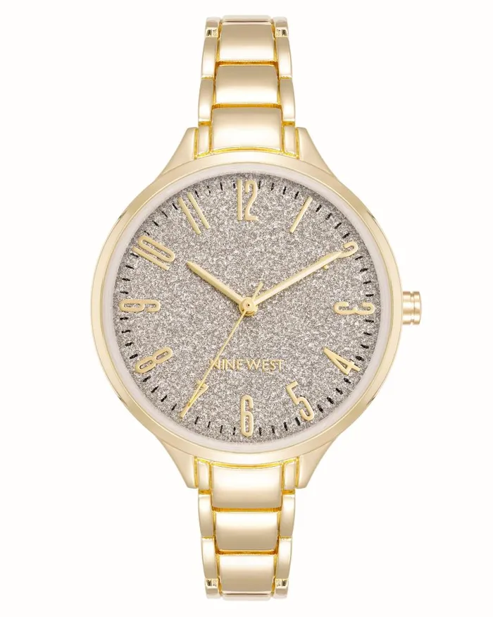 Glitter Ombre Dial Watch Gold WomenMen Nine West Watches