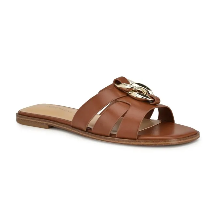 Graso Casual Flat Sandals Natural Women Nine West Sandals