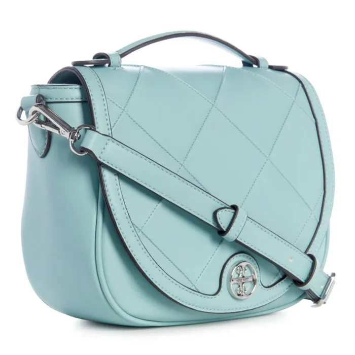 Graysen Flap Saddle Bag Pale Aqua WomenMen Nine West New Handbags
