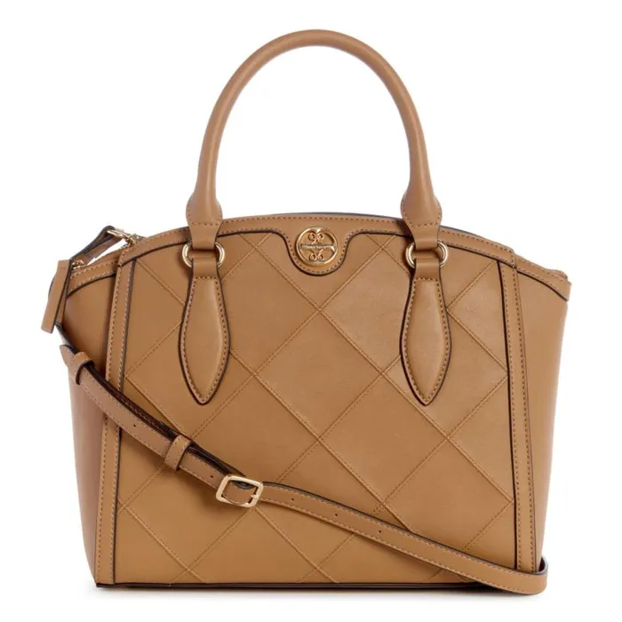 Graysen Jet Set Satchel Camel WomenMen Nine West New Handbags