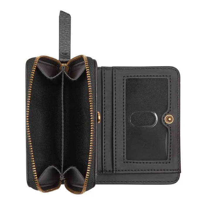 Grid 9 Small Zip Around Wallet Black WomenMen Nine West Clutches and Wallets Grid 9 Small Zip Around Wallet Black WomenMen Nine West Clutches and Wallets