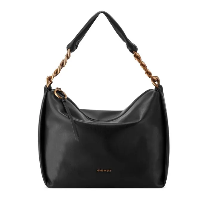 Gwynne Hobo Black WomenMen Nine West Satchels and Shoulder Bags