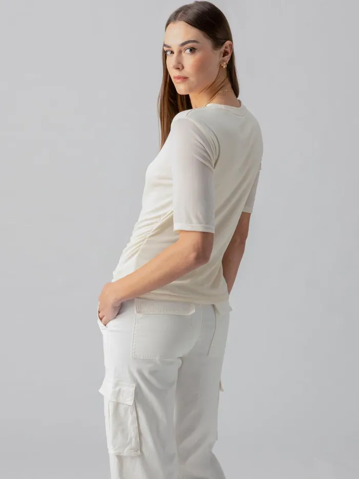 Half Sleeve Perfect Mesh Tee Birch Women Sanctuary Clothing Tees and Tops Half Sleeve Perfect Mesh Tee Birch Women Sanctuary Clothing Tees and Tops