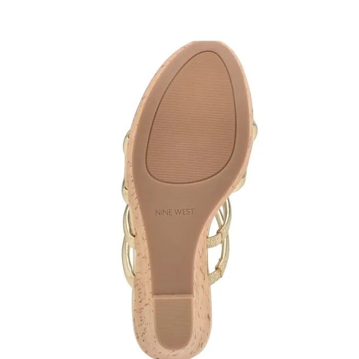 Haloway Espadrille Wedge Sandals Platino Women Nine West Sandals